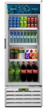 Refrigerador Expositor Vertical Metalfrio 403L VB40AL 110V: conserva, resfria e destaca bebidas com design moderno e LED.
