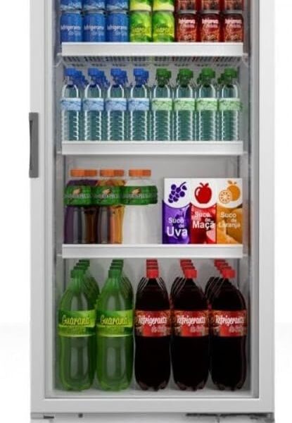 Refrigerador Expositor Vertical Metalfrio 403L VB40AL 110V: conserva, resfria e destaca bebidas com design moderno e LED.