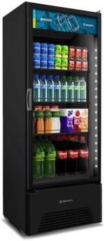 Refrigerador Expositor Vertical Metalfrio All Black 577L, alta capacidade, porta antiembaçante e refrigeração uniforme para seu negócio.