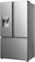Refrigerador Hisense 536 Litros French Door Inox BCD-610-127 Volts com amplo espaço e design moderno para sua cozinha. - Imagem 2