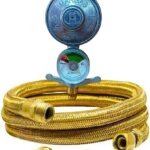 Regulador registro rosca 1/2 com mangueira alta temperatura 1,2 m para cooktop e forno embutido original