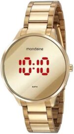 Relógio Digital Mondaine Feminino: estilo e praticidade para o dia a dia com design moderno e elegante.