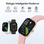 Relógio Inteligente FB045 com tela 2.01, Bluetooth e 100 modos esportivos, ideal para treino e uso diário, com IP68. - Imagem 2