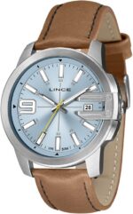 Relógio Lince Masculino Casual Prateado: estilo e praticidade para o dia a dia.