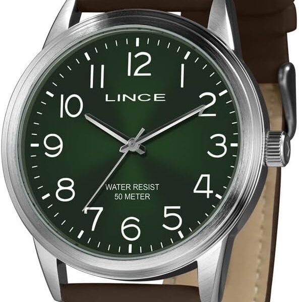 Relógio Lince Masculino Prateado: estilo casual e visual elegante para compor seu dia a dia com praticidade.