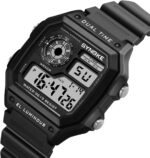 Relógio Masculino Digital Militar Preto Ultra Light: leve, resistente e ideal para esportes e uso diário. - Imagem 2