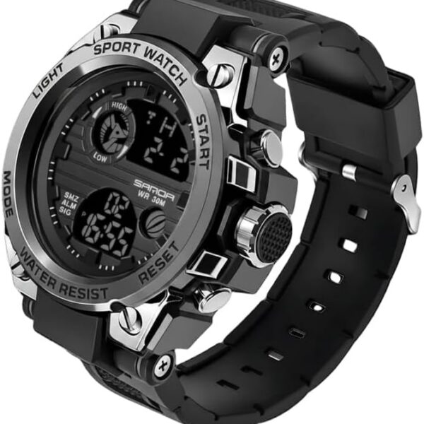 Relógio Masculino Esportivo Militar resistente e estiloso, ideal para uso social e do dia a dia.