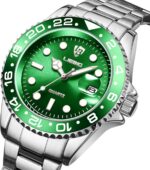 Relógio Masculino Militar em Aço Inoxidável, resistente à água 30M, com calendário e estilo versátil para esporte, casual e negócios. - Imagem 2
