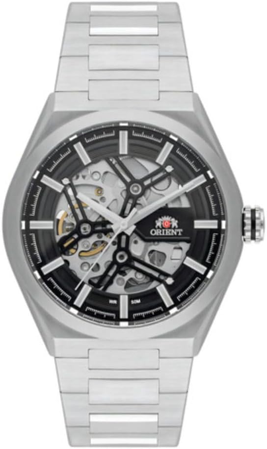 Relógio Masculino Orient Automático Skeleton Prateado: estilo sofisticado e mecanismo Relógio Masculino Orient Automático Skeleton Prateado: estilo sofisticado e mecanismo aparente para quem busca elegância e autenticidade.