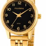 Relógio Mondaine Dourado Feminino 32425LPMVDE1: elegância e estilo para compor looks com sofisticação.