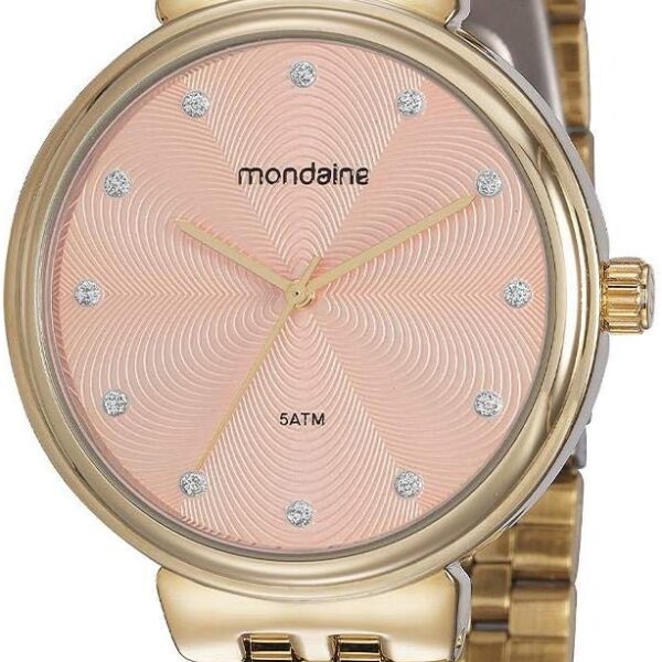 Relógio Mondaine Feminino Dourado: estilo casual e elegante para completar seus looks com sofisticação no dia a dia.