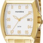 Relógio Mondaine Masculino Retangular Dourado: estilo elegante e visual sofisticado para comprar com confiança.