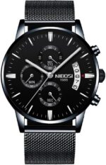 Relógio Nibosi Masculino 2309 em aço inox com cronógrafo e estojo original, estilo e precisão para comprar online