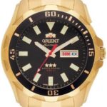 Relógio Orient Automático Dourado 469GP078P1KX: elegância masculina e movimento automático para quem busca estilo e precisão.
