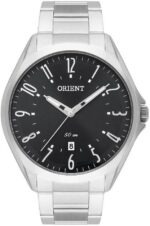 Relógio Orient Masculino Mbss1384 P2sx prateado: estilo casual e visual sofisticado para o dia a dia.