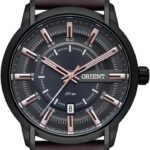 Relógio Orient Masculino Preto Original: design casual, resistente à água e ideal para o dia a dia.
