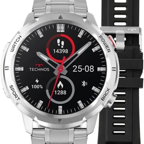 Relógio Smartwatch Technos Connect Call Tsportscaa/6k: praticidade e conectividade para o seu dia a dia.