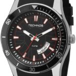 Relógio Technos 2115KSN Racer masculino, design robusto com aro de alumínio e estilo automotivo elegante.
