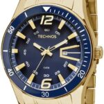 Relógio Technos Masculino Racer Dourado: estilo, elegância e presença marcante para compor looks sofisticados.