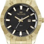 Relógio Technos Masculino Racer Dourado: estilo marcante e elegância para completar seu visual com sofisticação.