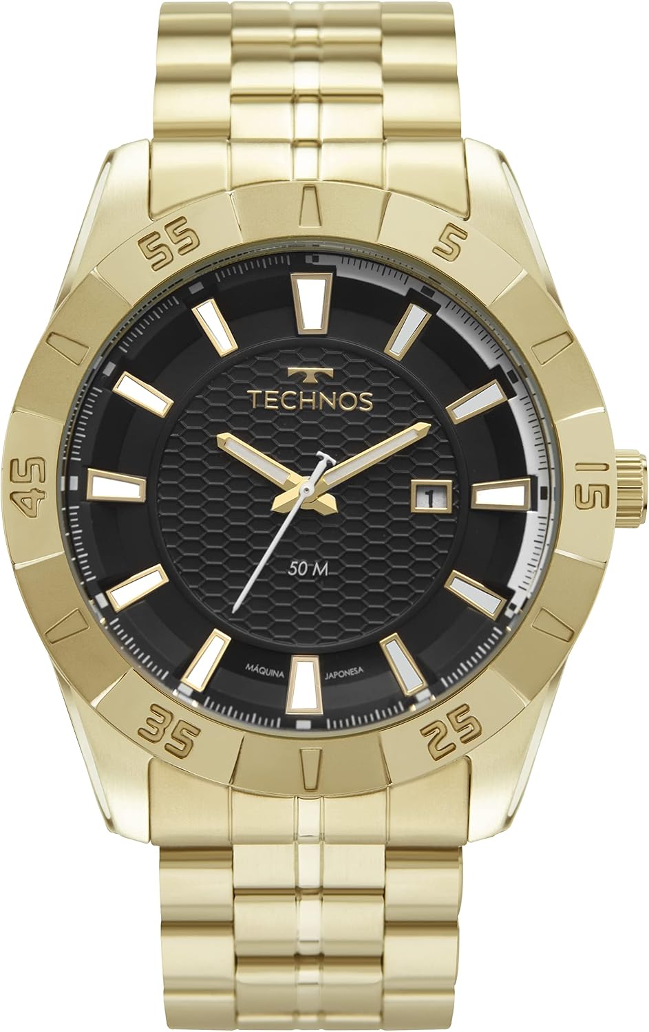 Relógio Technos Masculino Racer Dourado: estilo marcante e elegância para Relógio Technos Masculino Racer Dourado: estilo marcante e elegância para completar seu visual com sofisticação.