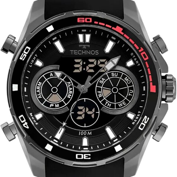 Relógio Technos Masculino Ts Digiana Preto: elegância e estilo para o dia a dia, com design sofisticado e visual marcante.