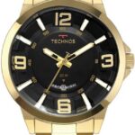 Relógio Technos Racer Masculino Dourado: estilo esportivo e sofisticado para compor looks com elegância.