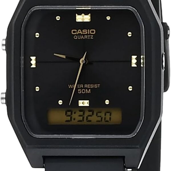Relógio Unissex Anadigi Casio AW-48HE-1AVDF Preto: estilo, praticidade e funcionalidade para o dia a dia.