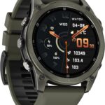 Relógio inteligente T8 Pro com chamadas Bluetooth, monitoramento cardíaco e 5 ATM à prova d’água para esportes ao ar livre.