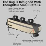 Rhinowalk bolsa de bicicleta à prova d'água 2.7L preta: compacta, resistente e ideal para quadro de MTB e estrada. - Imagem 2