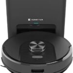 Robô Aspirador Inteligente Wi-Fi Kuanttum X10 Cor Preto 220V Integra Alexa Robot Vacuum MOP Passa Pano Mapeamento LDS 360 (Preto)
