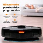 Robô Aspirador Inteligente Wi-Fi Kuanttum X10 Cor Preto 220V Integra Alexa Robot Vacuum MOP Passa Pano Mapeamento LDS 360 (Preto) - Imagem 2