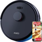 Robô Aspirador MUJIOO X6Max com LiDAR 360°, aspira e passa pano, recarga automática e controle por app e voz