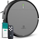 Robô Aspirador de Pó Inteligente 3 em 1 Varre, Aspira e Passa Pano Panda Plus AMG-R1 Wi-Fi, Alexa, Controle Remoto, Vários Modos Bivolt (Cinza)