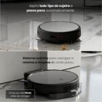 Robô Aspirador de Pó Inteligente 3 em 1 Varre, Aspira e Passa Pano Panda Plus AMG-R1 Wi-Fi, Alexa, Controle Remoto, Vários Modos Bivolt (Cinza) - Imagem 2