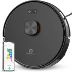 Robô Aspirador de Pó Inteligente AMG-R3 PRO 3 em 1 Varre, Aspira e Passa Pano com Mapeamento a Laser LDS, Compatível com Alexa e Google, Wi-Fi, App e Controle Remoto Panda Plus Bivolt (Preto)