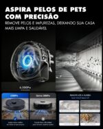 Robô Aspirador e Esfregão MUJIOO X6Max: limpeza 3 em 1, LiDAR 360° e 6500Pa para máxima praticidade - Imagem 2
