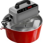 SARO Panela Misturadora Automática para Doces e Massas 10 Litros em Alumínio Fundido Vermelho