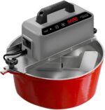 SARO Panela Misturadora Automática para Doces e Massas 10 Litros em Alumínio Fundido Vermelho
