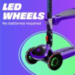 SKIDEE Patinete infantil ajustável com 3 rodas, assento removível e rodas de LED: segurança e diversão para crianças de 3 a 5 anos - Imagem 2
