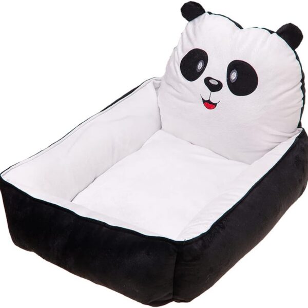 SS Pets Cama Berço Panda Médio: conforto, fundo impermeável e lavável para cães e gatos.