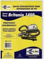 Saco Filtro para Aspirador de Pó 1450 Kit com 3 peças, alta eficiência na retenção de poeira e praticidade na reposição.