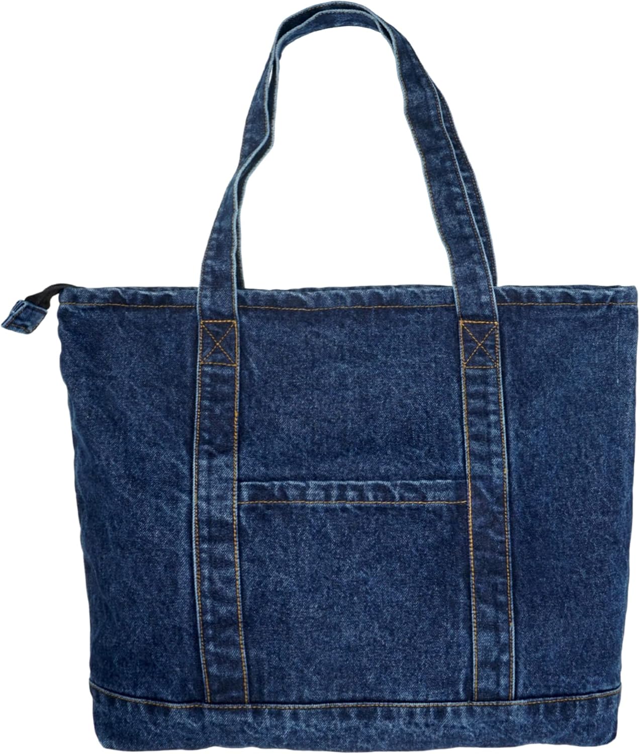 Sacola reutilizável YunZh de lona e jeans, resistente e prática Sacola reutilizável YunZh de lona e jeans, resistente e prática para compras e viagens