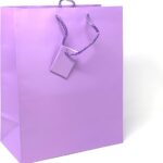 Sacos de presente allgala premium 12PK 33 cm lilás: resistentes, elegantes e ideais para presentes especiais.