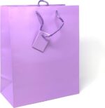 Sacos de presente allgala premium 12PK 33 cm lilás: resistentes, elegantes e ideais para presentes especiais.