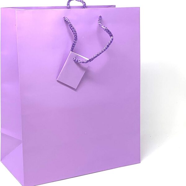 Sacos de presente allgala premium 12PK 33 cm lilás: resistentes, elegantes e ideais para presentes especiais.