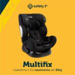Safety 1st Multifix 0 a 36kg com Isofix: segurança, conforto e proteção lateral para acompanhar seu filho em todas as fases. - Imagem 2