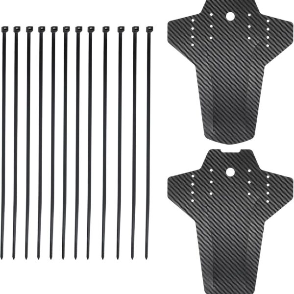 Salbsever guarda-lamas para mountain bike ajustáveis 73,7 cm, proteção completa dianteira e traseira com 12 abraçadeiras.
