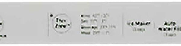 Samsung DA97-17302B Interface FlexZone em aço inoxidável, peça OEM genuína para controlar a temperatura da gaveta.