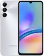 Samsung Galaxy A05s 128GB 6GB RAM com tela infinita de 6.7, bateria 5000mAh e câmera tripla de 50MP em prata